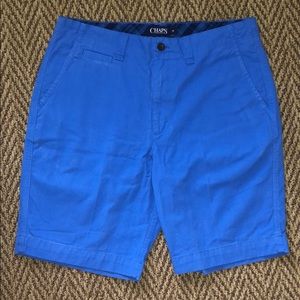 Blue twill shorts